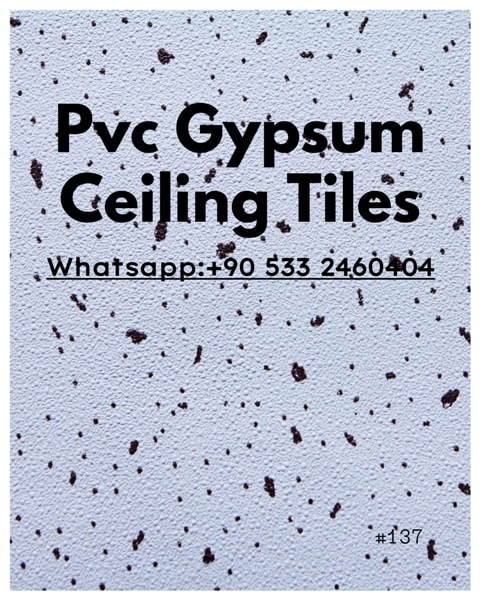 pvc laminated gypsum ceiling tiles