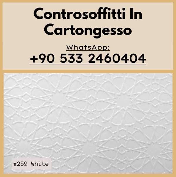 pannelli per controsoffitti in gesso laminato vinilico