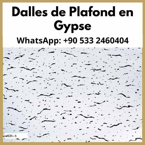 Carreaux de plafond en plâtre laminé PVC