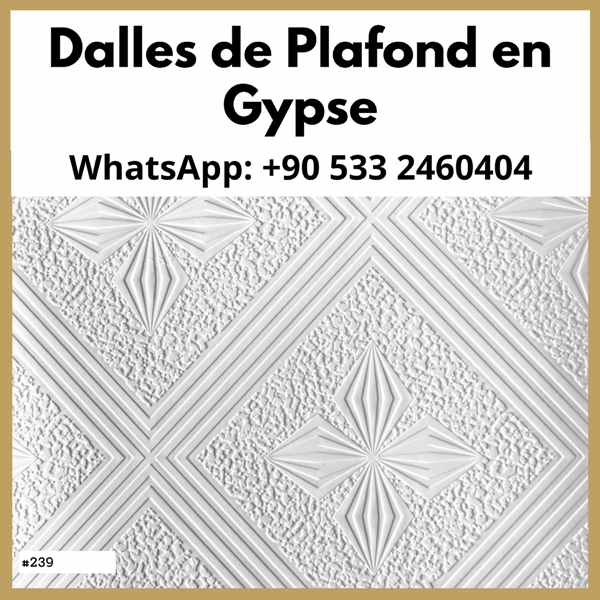 dalles de plafond suspendues en plâtre PVC