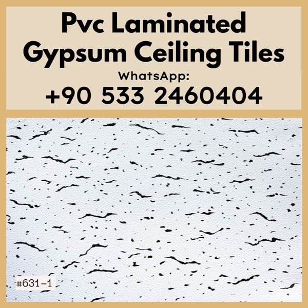 pvc laminated gypsum ceiling tiles