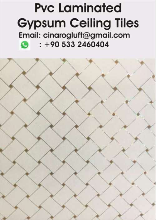 pvc laminated gypsum ceiling tiles price