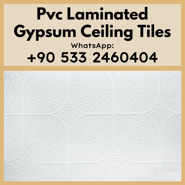 pvc laminated gypsum ceiling tiles