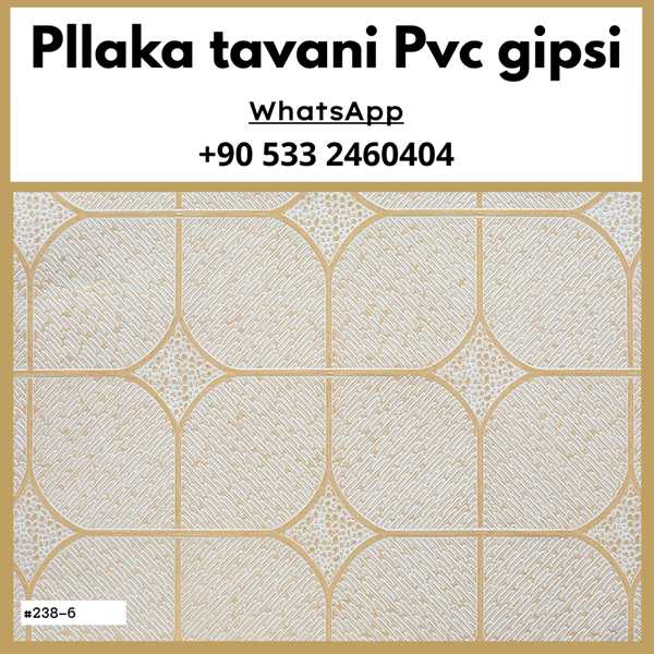 Pllaka tavani PVC të laminuara me gips